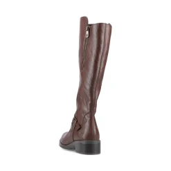 New Rieker Damskie Buty Na Wysokim Slupku W Kolorze Kawowego Brazu