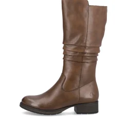 Hot Rieker Damskie Buty Na Wysokim Slupku W Kolorze Kawowego Brazu