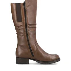 Hot Rieker Damskie Buty Na Wysokim Slupku W Kolorze Kawowego Brazu