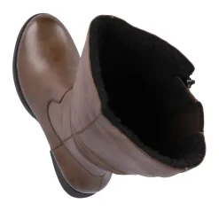 Hot Rieker Damskie Buty Na Wysokim Slupku W Kolorze Kawowego Brazu