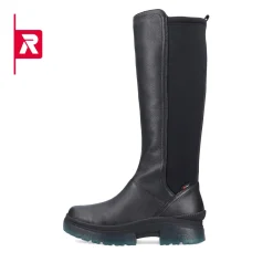Clearance Rieker Damskie Buty Z Wysoka Cholewka Evolution Midnight Black