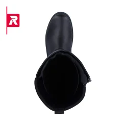 Clearance Rieker Damskie Buty Z Wysoka Cholewka Evolution Midnight Black