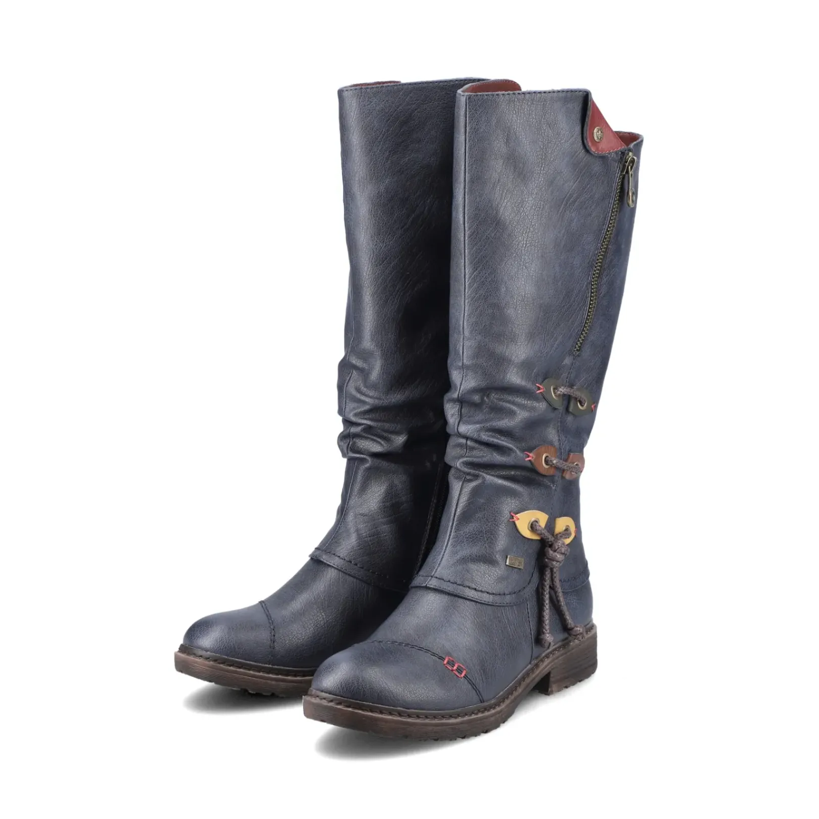 Outlet Rieker Damskie Buty Z Wysoka Cholewka W Kolorze Oceanicznego Blekitu