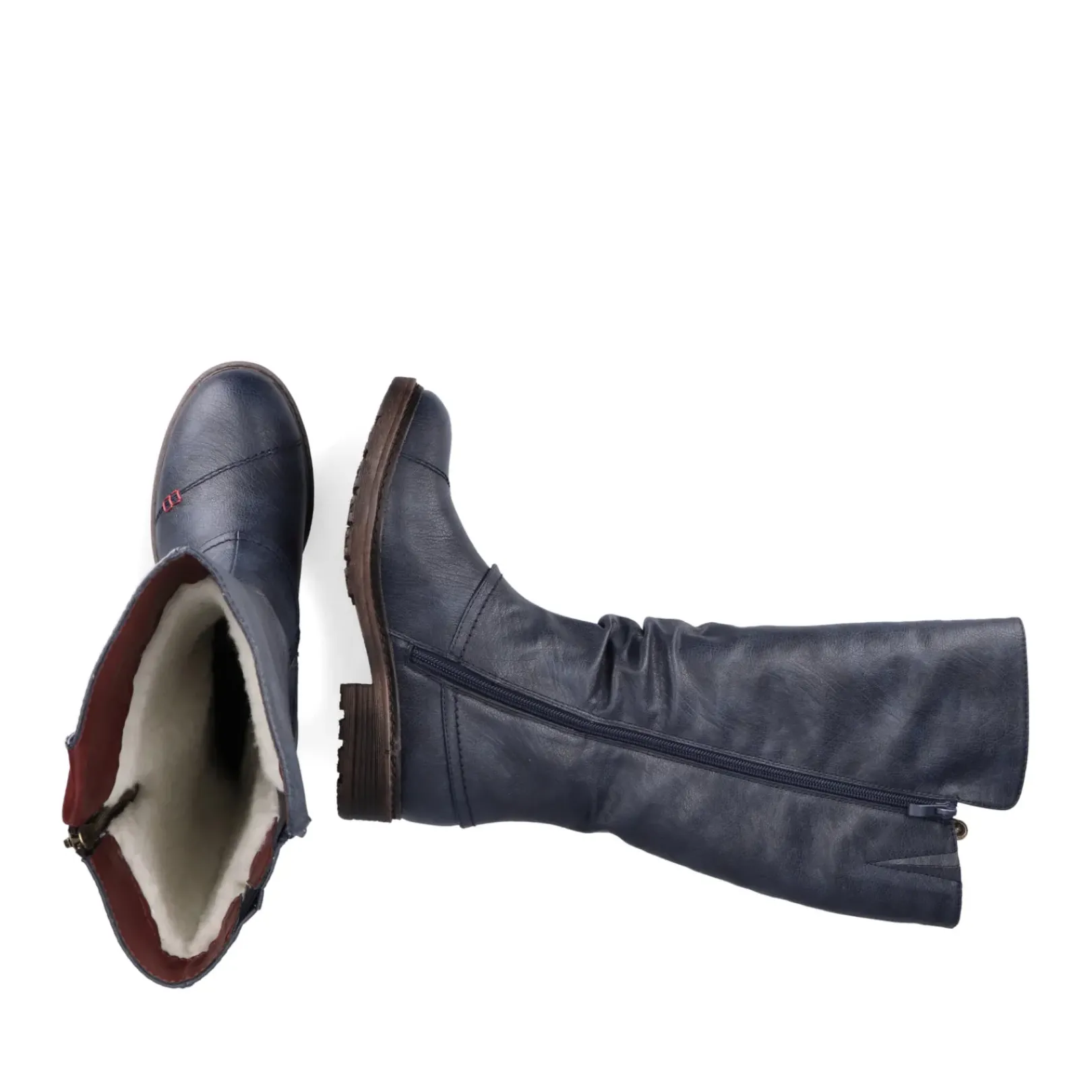 Outlet Rieker Damskie Buty Z Wysoka Cholewka W Kolorze Oceanicznego Blekitu