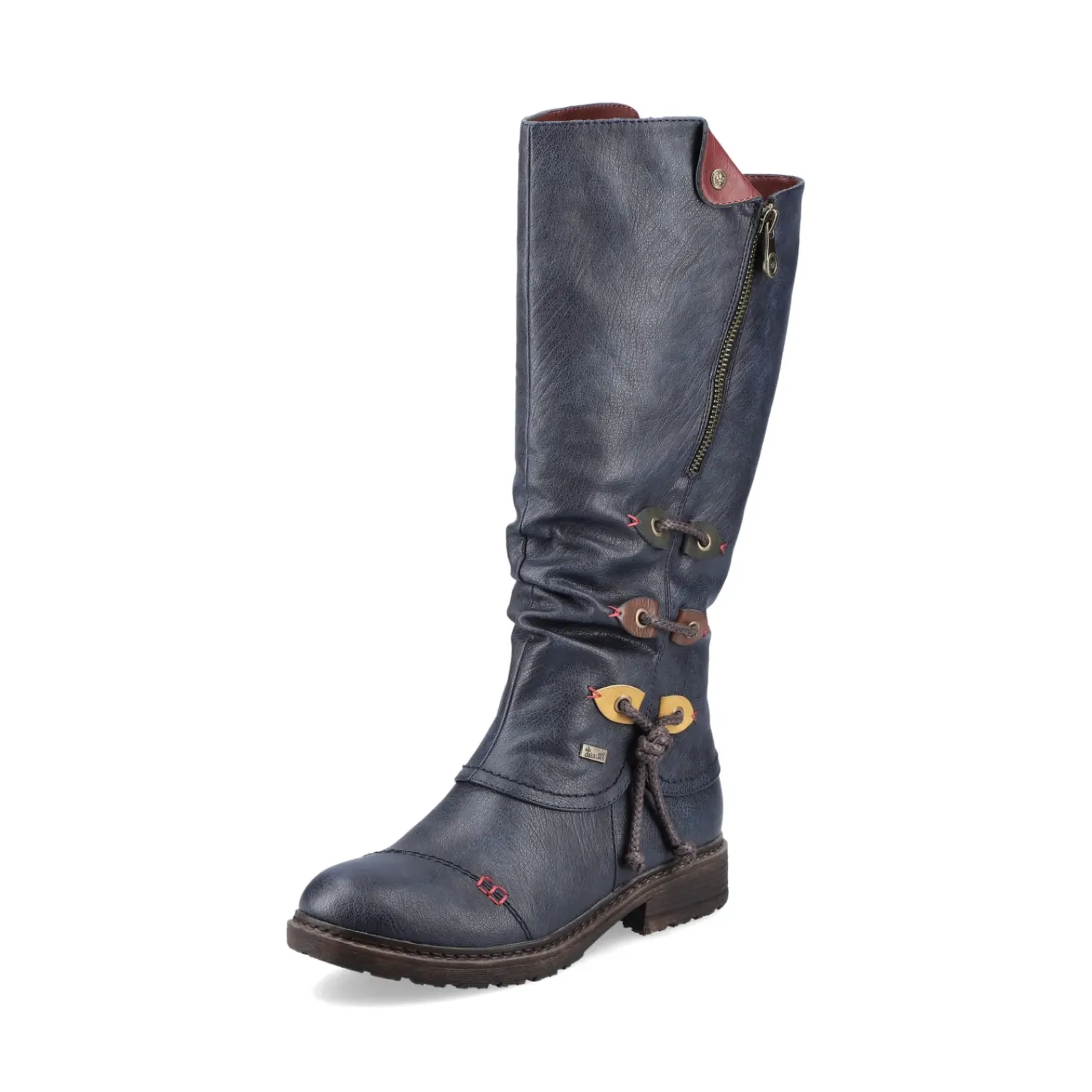 Outlet Rieker Damskie Buty Z Wysoka Cholewka W Kolorze Oceanicznego Blekitu