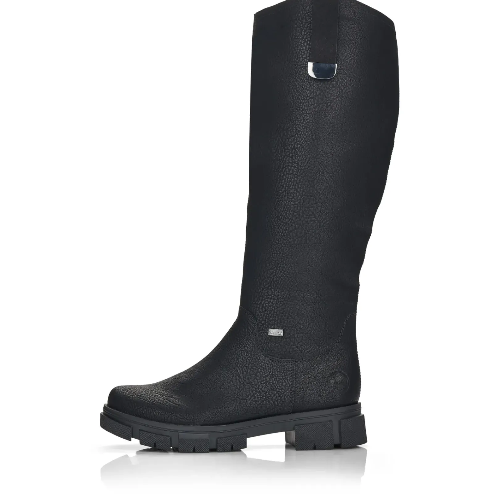 Clearance Rieker Damskie Buty Z Wysoka Cholewka W Kolorze Glebokiej Czerni