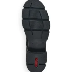 Clearance Rieker Damskie Buty Z Wysoka Cholewka W Kolorze Glebokiej Czerni