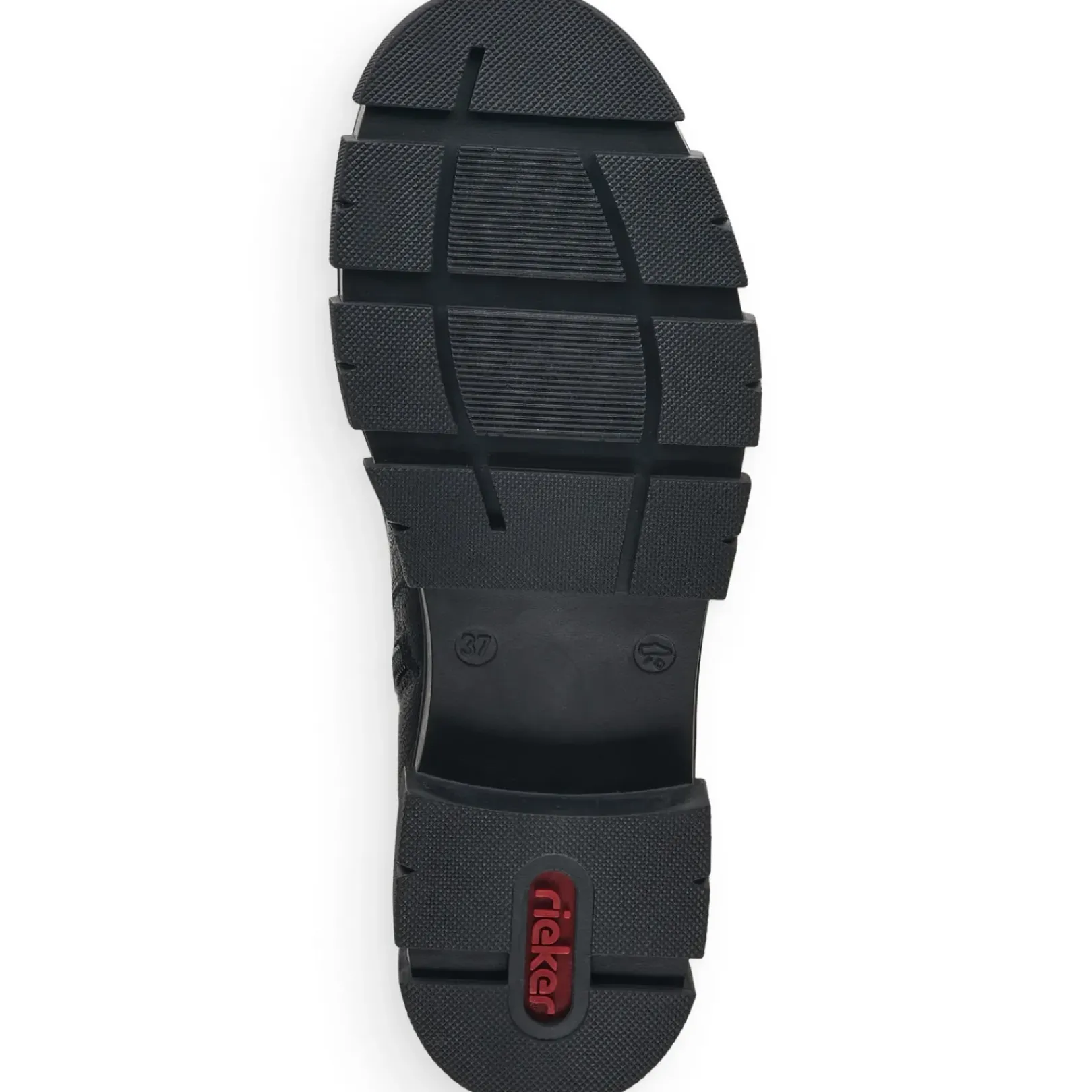 Clearance Rieker Damskie Buty Z Wysoka Cholewka W Kolorze Glebokiej Czerni