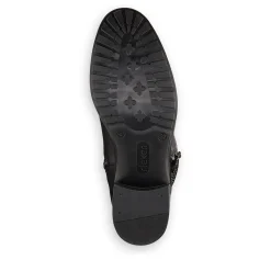 Fashion Rieker Damskie Buty Z Wysoka Cholewka W Kolorze Glebokiej Czerni