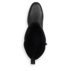 Fashion Rieker Damskie Buty Z Wysoka Cholewka W Kolorze Glebokiej Czerni