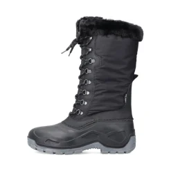 Sale Rieker Damskie Buty Z Wysoka Cholewka W Kolorze Glebokiej Czerni