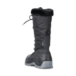Sale Rieker Damskie Buty Z Wysoka Cholewka W Kolorze Glebokiej Czerni