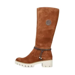 New Rieker Damskie Buty Z Wysoka Cholewka W Kolorze Kasztanowo-Brazowym
