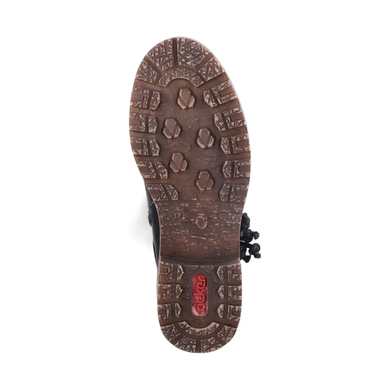 Clearance Rieker Damskie Buty Z Wysoka Cholewka W Kolorze Glebokiej Czerni