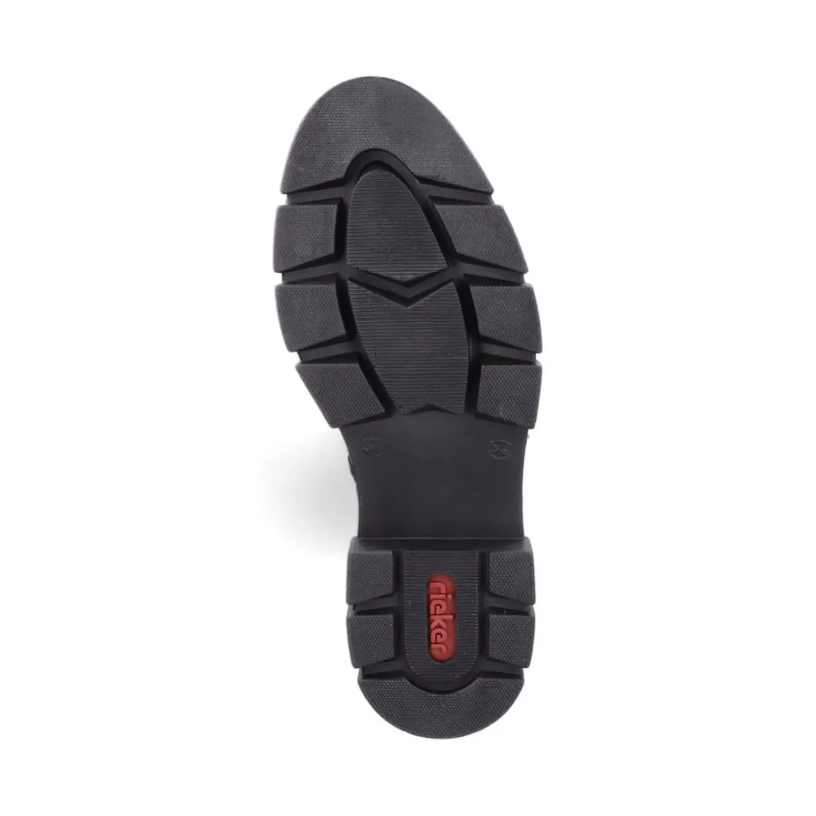 Outlet Rieker Damskie Buty Z Wysoka Cholewka W Kolorze Glebokiej Czerni