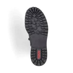 Sale Rieker Damskie Buty Z Wysoka Cholewka , Asfaltowe, Czarne