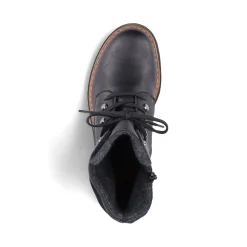 Sale Rieker Damskie Buty Z Wysoka Cholewka , Asfaltowe, Czarne