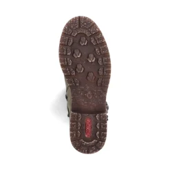 Discount Rieker Damskie Buty Z Wysoka Cholewka W Kolorze Zielonym
