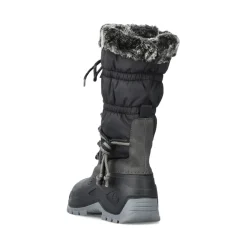 Clearance Rieker Damskie Buty Z Wysoka Cholewka W Kolorze Glebokiej Czerni
