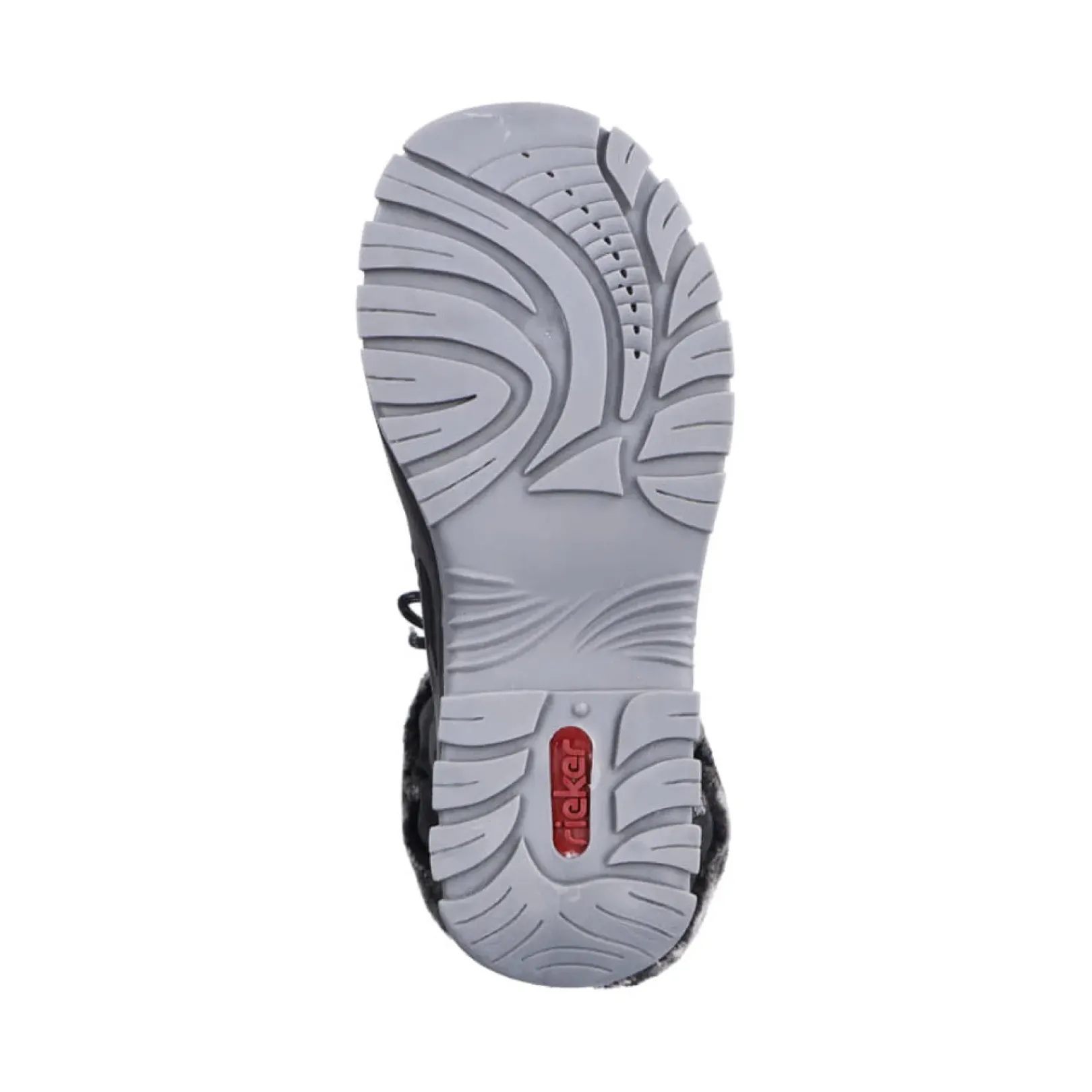 Clearance Rieker Damskie Buty Z Wysoka Cholewka W Kolorze Glebokiej Czerni