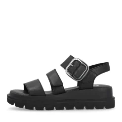 Best Rieker Damskie Sandaly Na Koturnie Midnight Black