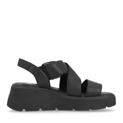 Discount Rieker Damskie Sandaly Na Koturnie Noir