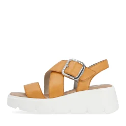 Clearance Rieker Damskie Sandaly Na Koturnie Saffron
