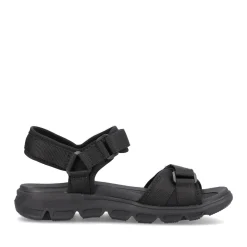Outlet Rieker Damskie Sandaly Trekkingowe Deep Black