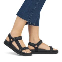 New Rieker Damskie Sandaly Trekkingowe Deep Black
