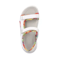 Discount Rieker Damskie Sandaly Trekkingowe Swan-White Rainbow