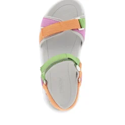 Fashion Rieker Damskie Sandaly Trekkingowe Wielokolorowe