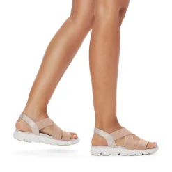 Clearance Rieker Damskie Sandaly Trekkingowe Brzoskwiniowe