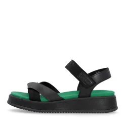 Sale Rieker Damskie Sandaly Z Paskami Night Black