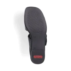Discount Rieker Damskie Sandaly Z Paskami W Kolorze Czarnym, Blyszczacym
