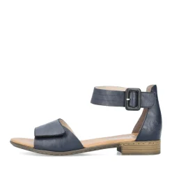 Discount Rieker Damskie Sandaly Z Paskami W Kolorze Lazurowym