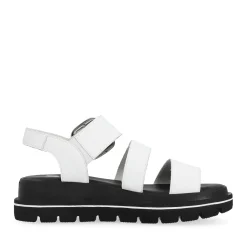 Discount Rieker Damskie Sandaly Z Paskami W Kolorze Perlowo-Bialym