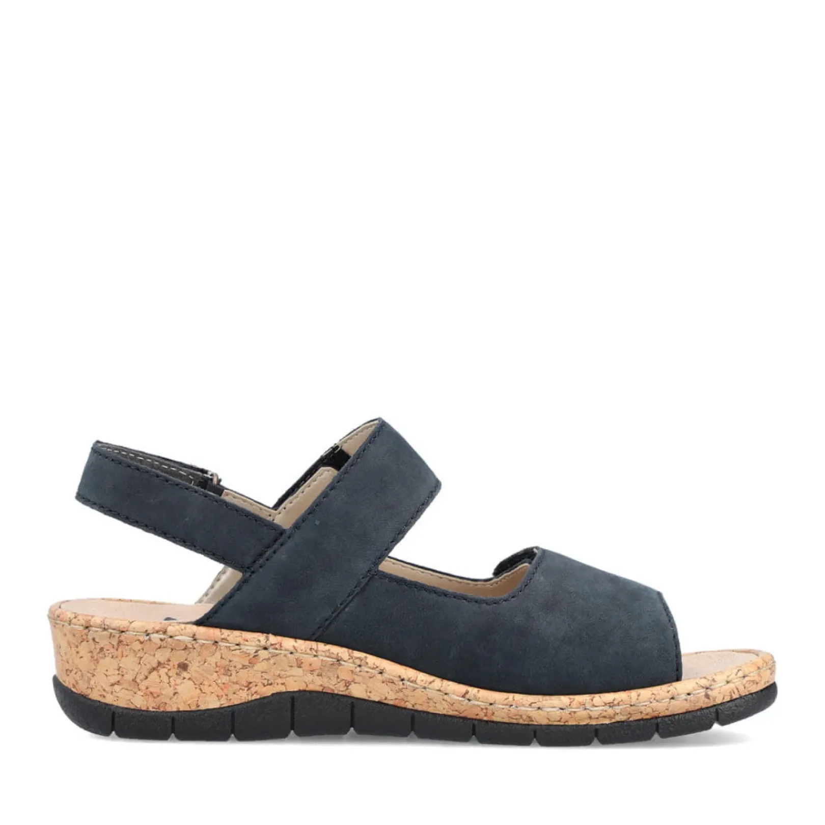 Fashion Rieker Damskie Sandaly Z Paskami W Kolorze Blekitu Pacyfiku