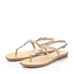 Clearance Rieker Damskie Sandaly Z Paskami W Kolorze Krwistego Rozu