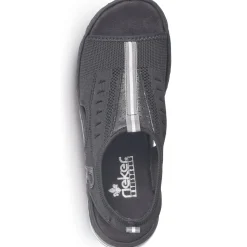 Clearance Rieker Damskie Sandaly Z Paskami , W Kolorze Nocnej Czerni