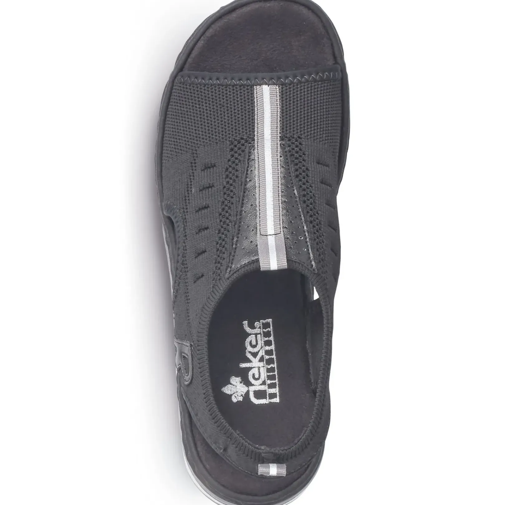 Clearance Rieker Damskie Sandaly Z Paskami , W Kolorze Nocnej Czerni