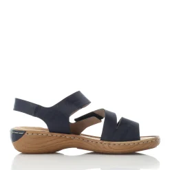 Discount Rieker Damskie Sandaly Z Paskami W Kolorze Blekitu Pacyfiku