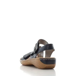 Discount Rieker Damskie Sandaly Z Paskami W Kolorze Blekitu Pacyfiku