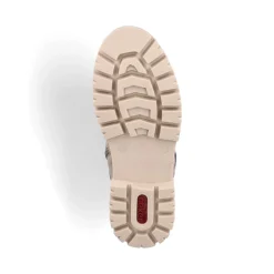 Discount Rieker Damskie Sznurowane Botki W Kolorze Bezowym Noisette