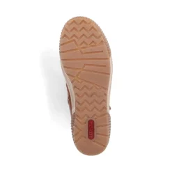 Clearance Rieker Damskie Sznurowane Botki W Kolorze Cynamonowego Brazu