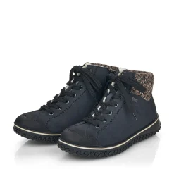 Sale Rieker Damskie Sznurowane Buty W Kolorze Oceanicznego Blekitu