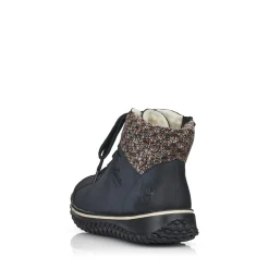 Sale Rieker Damskie Sznurowane Buty W Kolorze Oceanicznego Blekitu