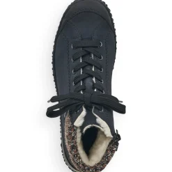 Sale Rieker Damskie Sznurowane Buty W Kolorze Oceanicznego Blekitu