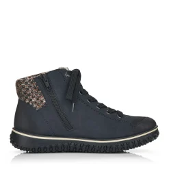 Sale Rieker Damskie Sznurowane Buty W Kolorze Oceanicznego Blekitu