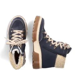 Best Rieker Damskie Sznurowane Buty W Kolorze Morskiego Blekitu