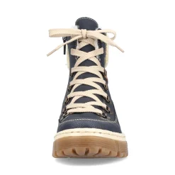 Best Rieker Damskie Sznurowane Buty W Kolorze Morskiego Blekitu